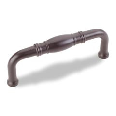 Hardware Resources Z290-3-ORB 3-3/8" Overall Length Cabinet Pull - Screws Included - Dark Bronze