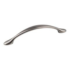 Hardware Resources 6-5/16" Overall Length Decorative Cabinet Pull - Screws Included - 128 mm center-to-center Holes - Brushed Pewter - 80815-BNBDL