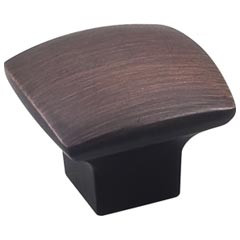 Hardware Resources 1-3/16" Overall Length Cabinet Knob. Packaged with one 8-32 x 1-1/8" screw - Screws Included - Brushed Oil Rubbed Bronze - 431DBAC