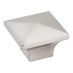 Hardware Resources 1-1/4" Overall Length Cabinet Knob - Screws Included - Satin Nickel - 595SN