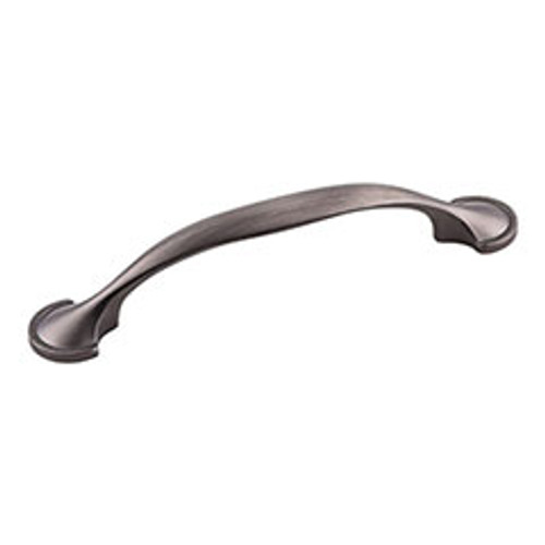 Hardware Resources 647-96BNBDL 5-3/8" Overall Length Cabinet Pull - 96 mm center-to-center Holes - Screws Included - Brushed Pewter