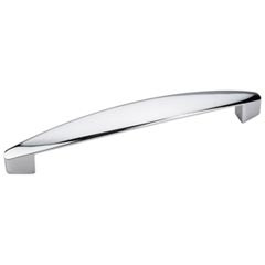 Hardware Resources 5-9/16" Overall Length Cabinet Pull - Screws Included - 128 mm center-to-center Holes - Polished Chrome - 308-128PC