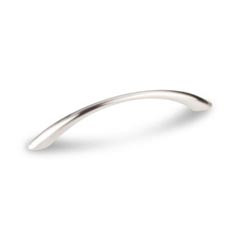 Hardware Resources 6-1/4" Overall Length Arched Cabinet Pull - Screws Included - 128 mm center-to-center Holes - Satin Nickel - 4655SN