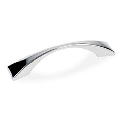Hardware Resources 4-15/16" Overall Length Decorative Cabinet Pull - 96 mm center-to-center - Screws Included - Polished Chrome - 525-96PC