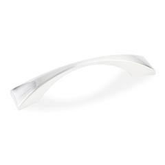 Hardware Resources 4-15/16" Overall Length Decorative Cabinet Pull - 96 mm center-to-center - Screws Included - Satin Nickel - 525-96SN