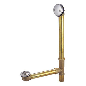 Kingston Brass DLL3168 16" Tub Waste & Overflow With Lift & Lock Drain - Brushed Nickel