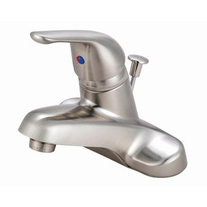 Kingston Brass Single Handle Lavatory Faucet with Pop-Up Drain - Brushed Nickel KB548