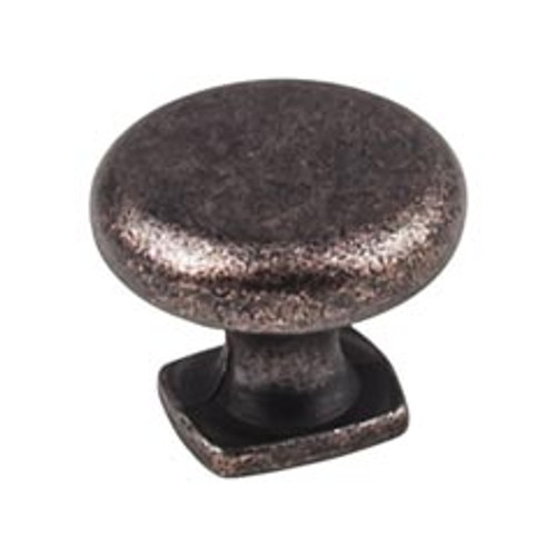 Hardware Resources MO6303DMAC 1-3/8" Diameter Forged Look Flat Bottom Cabinet Knob - Screws Included - Distressed Oil Rubbed Bronze