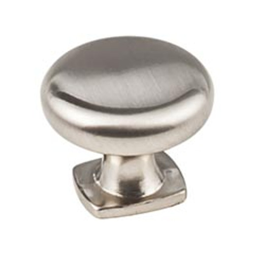 Hardware Resources MO6303SN 1-3/8" Diameter Forged Look Flat Bottom Cabinet Knob - Screws Included - Satin Nickel