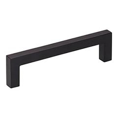Hardware Resources 105mm Overall Length Square Cabinet Bar Pull - 96 mm center-to-center Holes - Screws Included - Matte Black - 625-96MB