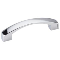 Hardware Resources 4-3/16" Overall Length Cabinet Pull - 96 mm center-to-center Holes - Screws Included - Polished Chrome - 549-96PC