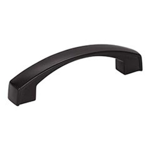 Hardware Resources 549-96MB 4-3/16" Overall Length Cabinet Pull - 96 mm center-to-center Holes - Screws Included - Matte Black