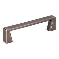 Hardware Resources 4-1/2" Overall Length Cabinet Pull - 96mm center-to-center Holes -Brushed Pewter - 177-96BNBDL
