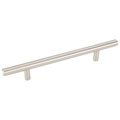 Hardware Resources 204 mm (8") Overall Length 7/16" Diameter Hollow Stainless Steel Cabinet Bar Pull with Beveled Ends - Screws Included - 128 mm center-to-center Holes - 204SS