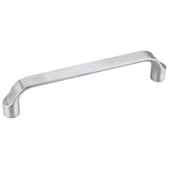 Hardware Resources 5-9/16" Overall Length Scroll Cabinet Pull - Screws Included - 128 mm center-to-center Holes - Brushed Chrome - 239-128BC