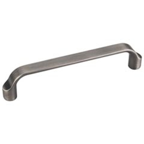 Hardware Resources 239-128BNBDL 5-9/16" Overall Length Scroll Cabinet Pull - Screws Included - 128 mm center-to-center Holes - Brushed Pewter