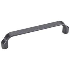 Hardware Resources 5-9/16" Overall Length Scroll Cabinet Pull - Screws Included - 128 mm center-to-center Holes - Gun Metal - 239-128DACM