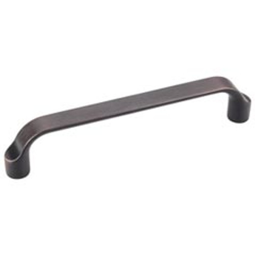 Hardware Resources 239-128DBAC 5-9/16" Overall Length Scroll Cabinet Pull - Screws Included - 128 mm center-to-center Holes - Brushed Oil Rubbed Bronze