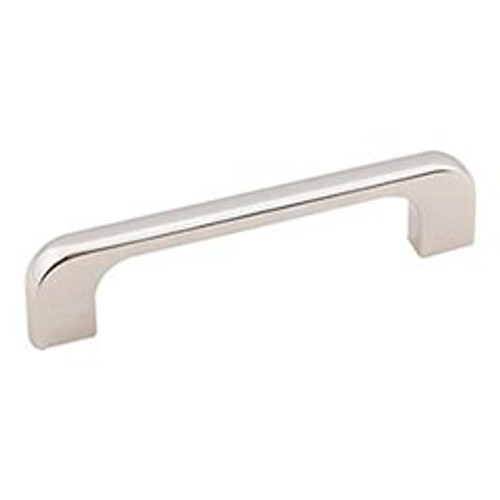 Hardware Resources 264-96NI 4-7/16" Overall Length Cabinet Pull - 96 mm center-to-center Holes - Screws Included - Polished Nickel