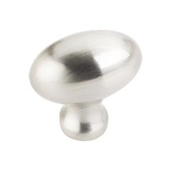 Hardware Resources 1-9/16" Overall Length Football Cabinet Knob - Screws Included - Satin Nickel - 3991SN