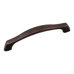 Hardware Resources 6-1/8" Overall Length Cabinet pull 128 mm Center to Center - Screws Included - Brushed Oil Rubbed Bronze - 993-128DBAC