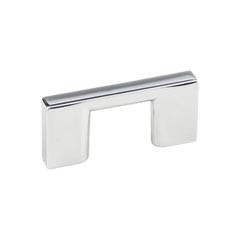 Hardware Resources 635-32PC 2-1/4" Overall Length Square Cabinet Pull 32 mm center-to-center - Screws Included - Polished Chrome