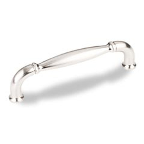 Hardware Resources 737-96SN 4-1/4" Overall Length Cabinet Pull - 96 mm center-to-center Holes - Screws Included - Satin Nickel