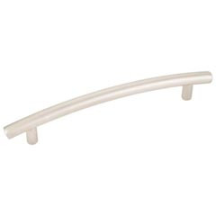 Hardware Resources 6-9/16" Overall Length Cabinet Pull - Screws Included - 128 mm center-to-center Holes - Dull Nickel - 406-128DN