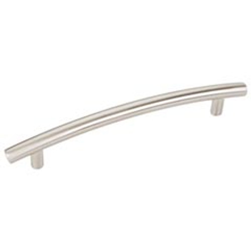 Hardware Resources 406-128SN 6-9/16" Overall Length Cabinet Pull - Screws Included - 128 mm center-to-center Holes - Satin Nickel