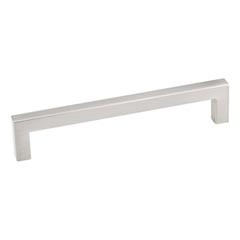 Hardware Resources 137mm Overall Length Square Cabinet Bar Pull - Screws Included - 128 mm center-to-center Holes - Satin Nickel - 625-128SN