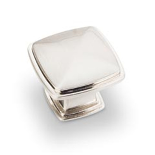 Hardware Resources 1091SN 1-3/16" Overall Length Plain Square Cabinet Knob - Screws Included - Satin Nickel