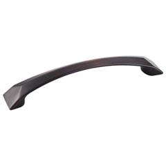 Hardware Resources 6-1/16" Overall Length Cabinet Pull - Screws Included - 128 mm center-to-center Holes - Brushed Oil Rubbed Bronze - 595-128DBAC
