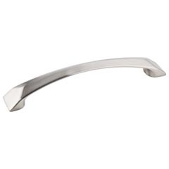 Hardware Resources 6-1/16" Overall Length Cabinet Pull - Screws Included - 128 mm center-to-center Holes - Satin Nickel - 595-128SN