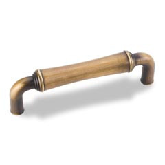 Hardware Resources 4-3/16" Overall Length Gavel Cabinet Pull - 96 mm center-to-center Holes - Screws Included - Antique Brushed Satin Brass - 537ABSB