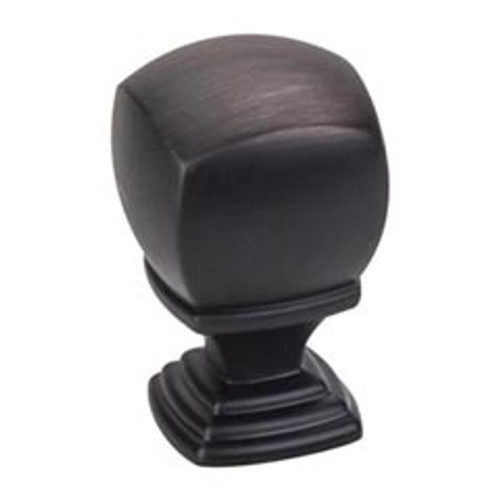 Hardware Resources 188DBAC 7/8" Overall Length Cabinet Knob - Screws Included - Brushed Oil Rubbed Bronze