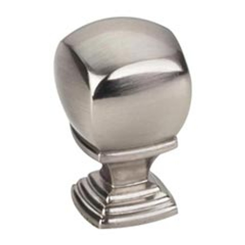 Hardware Resources 188SN 7/8" Overall Length Cabinet Knob - Screws Included - Satin Nickel