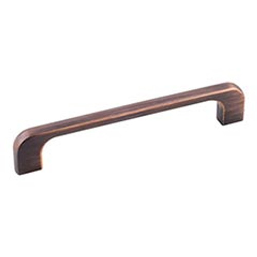 Hardware Resources 264-128DBAC 5-3/4" Overall Length Cabinet Pull - Screws Included - 128 mm center-to-center Holes - Brushed Oil Rubbed Bronze