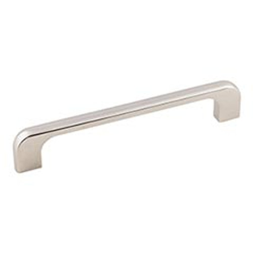 Hardware Resources 264-128NI 5-3/4" Overall Length Cabinet Pull - Screws Included - 128 mm center-to-center Holes - Polished Nickel