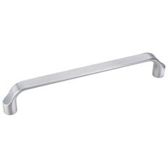 Hardware Resources 6-13/16" Overall Length Scroll Cabinet Pull - 160 mm center-to-center Holes - Screws Included - Brushed Chrome - 239-160BC