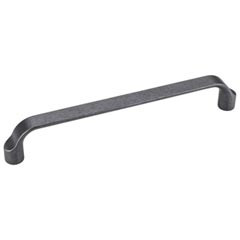 Hardware Resources 6-13/16" Overall Length Scroll Cabinet Pull - 160 mm center-to-center Holes - Screws Included - Gun Metal - 239-160DACM