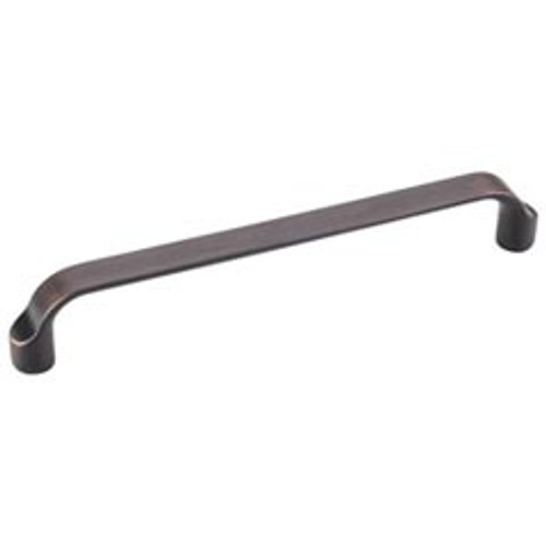 Hardware Resources 239-160DBAC 6-13/16" Overall Length Scroll Cabinet Pull - 160 mm center-to-center Holes - Screws Included - Brushed Oil Rubbed Bronze
