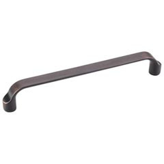 Hardware Resources 6-13/16" Overall Length Scroll Cabinet Pull - 160 mm center-to-center Holes - Screws Included - Brushed Oil Rubbed Bronze - 239-160DBAC