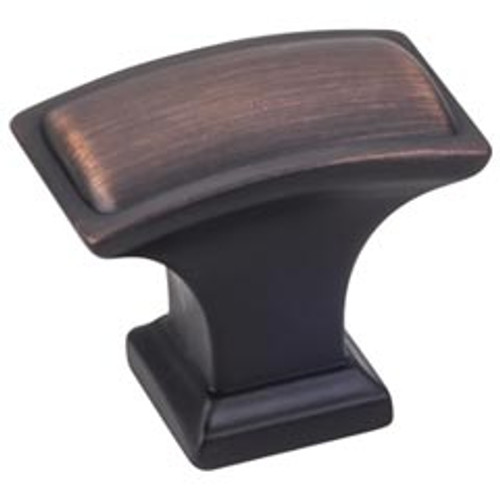 Hardware Resources 435L-DBAC 1-1/2" Overall Length Pillow Top Cabinet Knob - Screws Included - Brushed Oil Rubbed Bronze