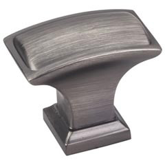 Hardware Resources 1-1/2" Overall Length Pillow Top Cabinet Knob - Screws Included - Brushed Pewter - 435L-BNBDL
