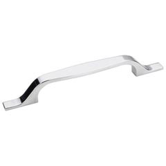 Hardware Resources 382-128PC 7-3/4" Overall Length Cabinet Pull - Screws Included - 128 mm center-to-center Holes - Polished Chrome