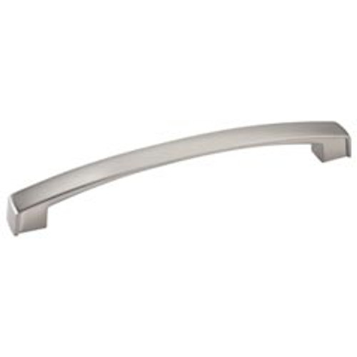 Hardware Resources 549-160SN 6-3/4" Overall Length Cabinet Pull - 160 mm center-to-center Holes - Screws Included - Satin Nickel