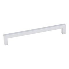 Hardware Resources 169mm Overall Length Square Cabinet Bar Pull - 160 mm center-to-center Holes - Screws Included - Matte Silver - 625-160MS