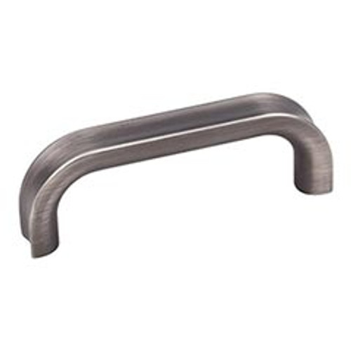 Hardware Resources 667-3BNBDL 3-7/16" Overall Length Cabinet Pull - Screws Included - Brushed Pewter