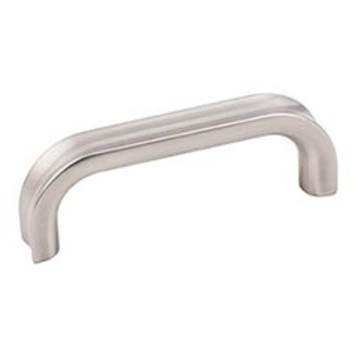 Hardware Resources 667-3SN 3-7/16" Overall Length Cabinet Pull - Screws Included - Satin Nickel