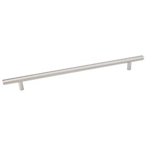 Hardware Resources 366SS 366 mm (14-3/8") Overall Length 7/16" Diameter Hollow Stainless Cabinet Bar Pull with Beveled Ends 288 mm center-to-center - Screws Included - Stainless Steel